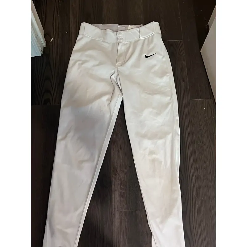 White Men's Small Adult Nike Game Pants Tweeners (Used)