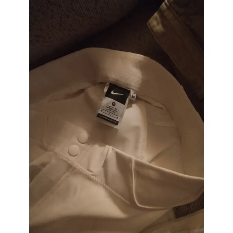 White Men's Medium Adult Nike Game Pants (New)