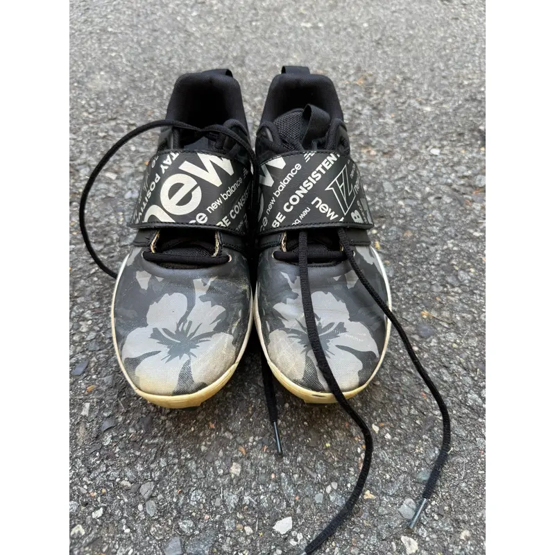 2022 Lindor v1 Big Kid 'Floral - Black Gold' Molded Cleats