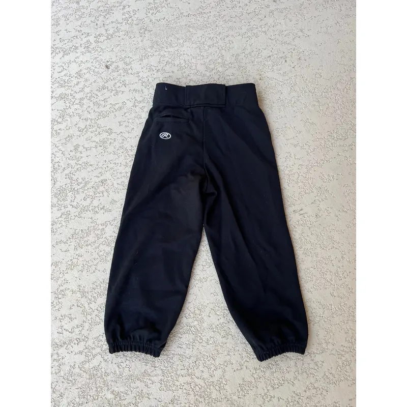 Black Youth Men's Used Small Rawlings Softball Game Pants B R6 S3 L1