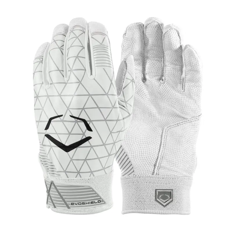 EvoShield Youth Small EVOCHARGE GEL TO SHELL Batting Gloves WHITE -WTV4101WHYS
