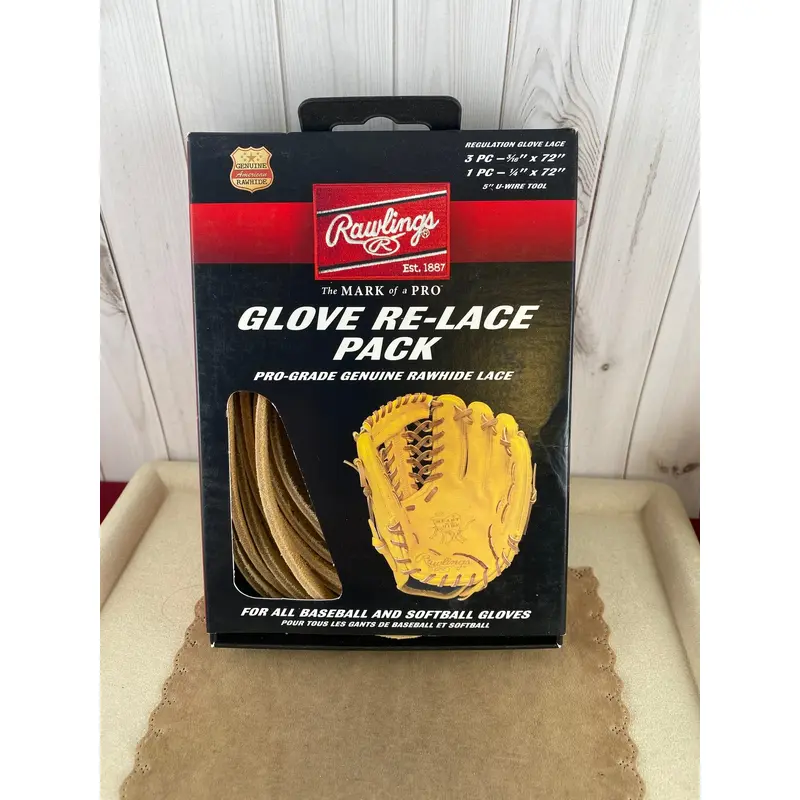 Rawlings Glove Re Lace Pack Tan and GloveLace Locks