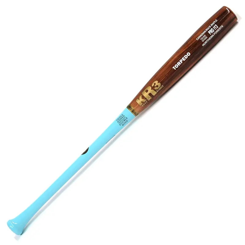 KR3 PRO I13 Torpedo Gold Series Bat High Density Maple 34 inch Wood Bat (-3) 30.5 oz