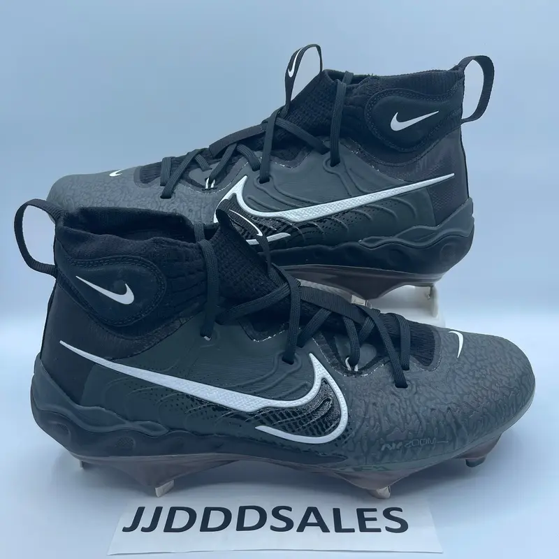 Nike Alpha Huarache NXT Black Metal Baseball Cleats DJ6517-010 Mens Size 7.5 NEW