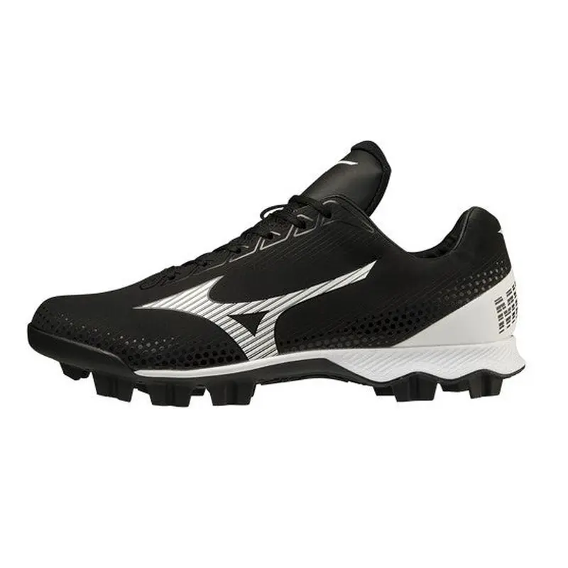 Black Men's Size M 6.5 (W 7.5) Adult Mizuno Low Top Molded Cleats (New)