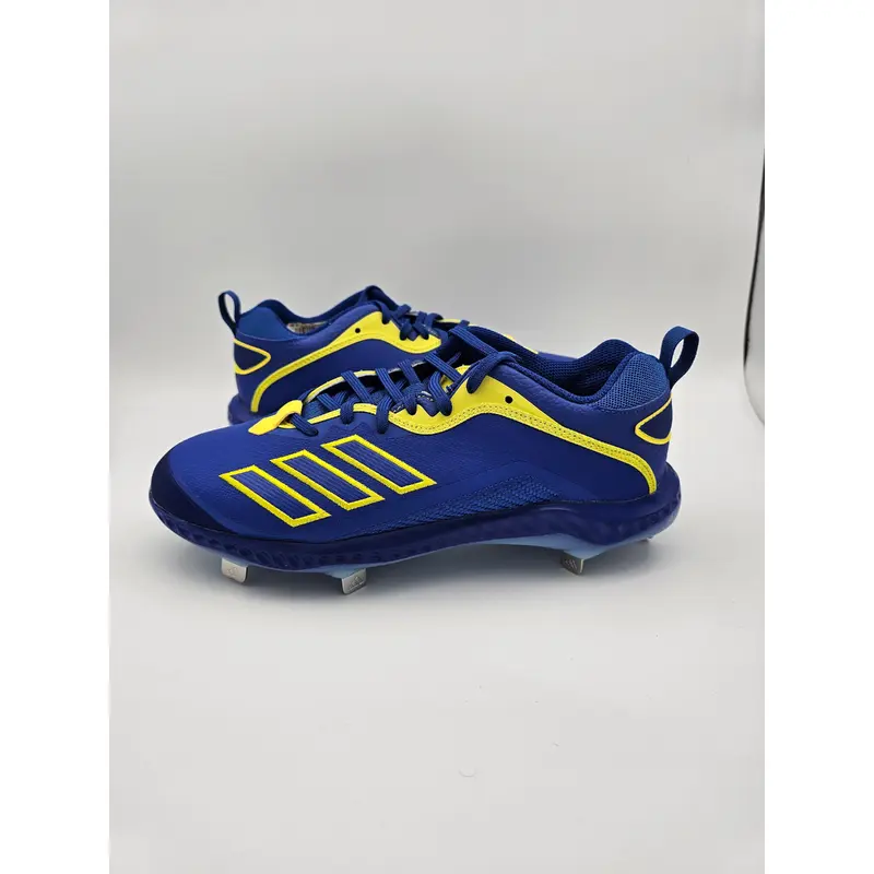 Adidas Icon Bounce 6 Royal Blue Yellow Baseball Cleats Sz 9 NEW GZ0451 RARE