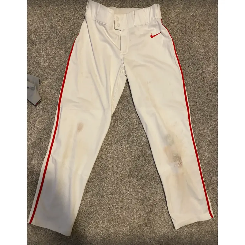 Nike Vapor Pro baseball pant (Youth XL - white w/red piping - used)