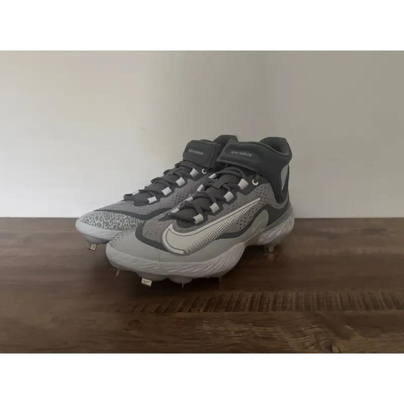 Alpha Huarache Elite 4 Mid 'Wolf Grey White' Side 12