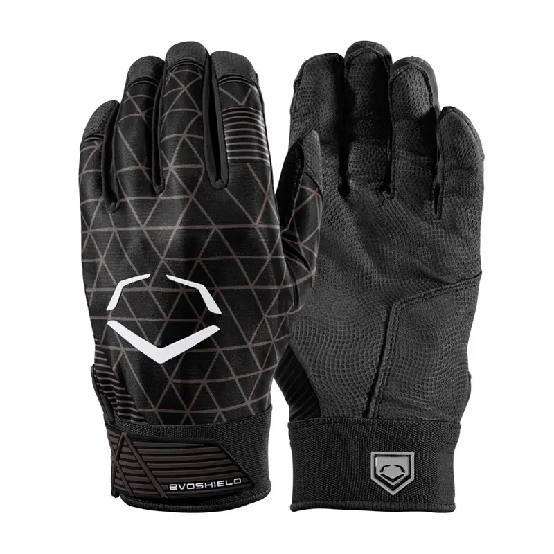EvoShield Youth Small EVOCHARGE GEL TO SHELL Batting Gloves BLACK -WTV4101BLYS