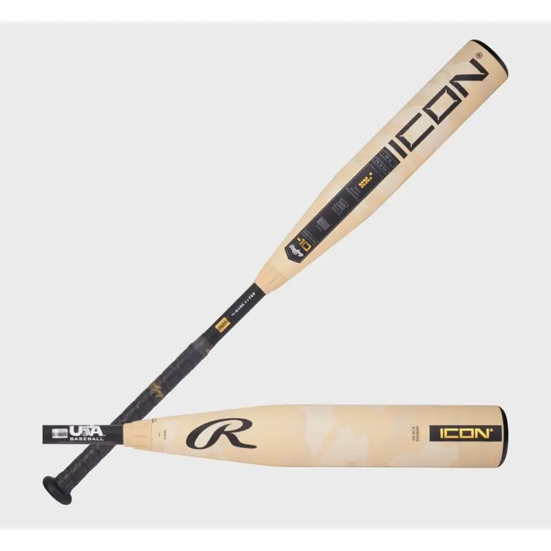 New Rawlings Icon USABat Certified Bat (-10) Composite 18 oz 28"