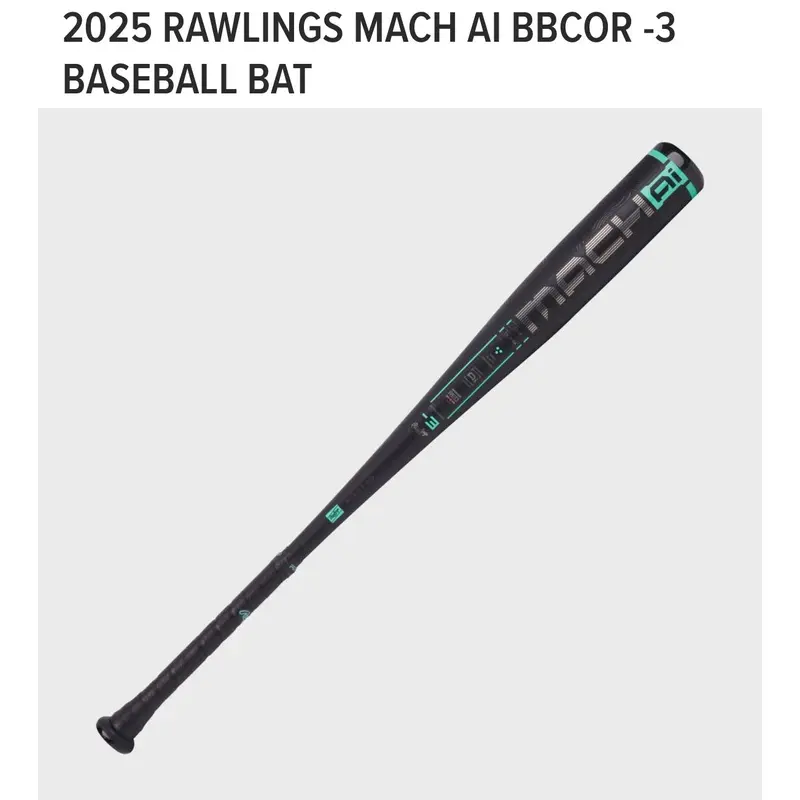 New Rawlings Mach AI BBCOR Certified Bat (-3) Alloy 30 oz 33" - Make an Offer