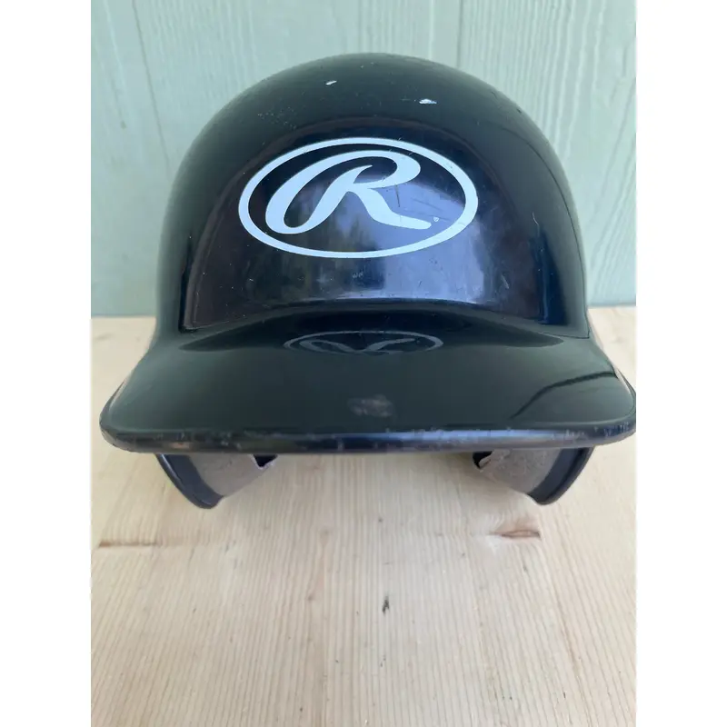 Black Used 6 1/4-7 1/8 Rawlings MLTBH-R1Batting Helmet (A R7 S4 L2)