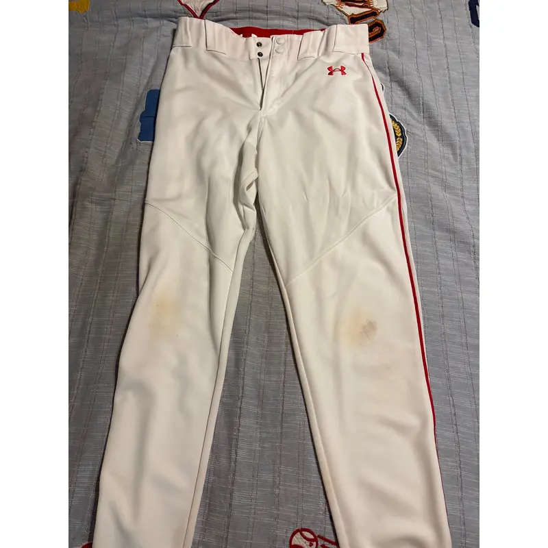 White Men's Adult Large Under Armour Game Pants (Used)
