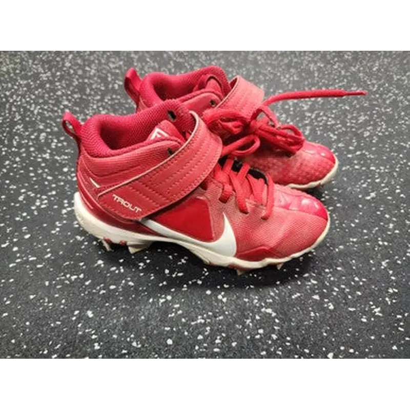 Used Nike TROUT BB/SB Cleats Red Youth 13.0 11849-S000030671