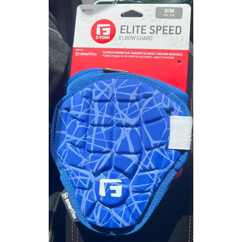 New With tags.   G-form elite speed elbow guard. Royal blue