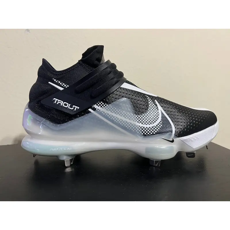 Nike Force Zoom Trout 7 Black/White Baseball Cleats CI3134-005 Men Size 12.