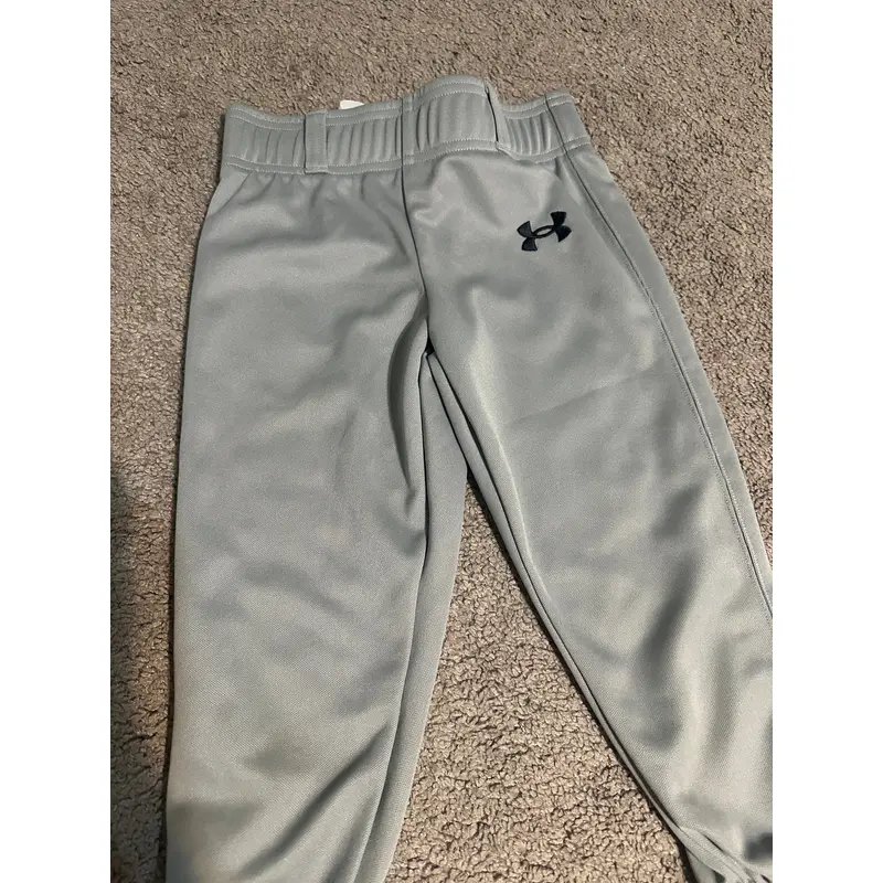 Gray Unisex Youth XS Under Armour Game Pants (Used)