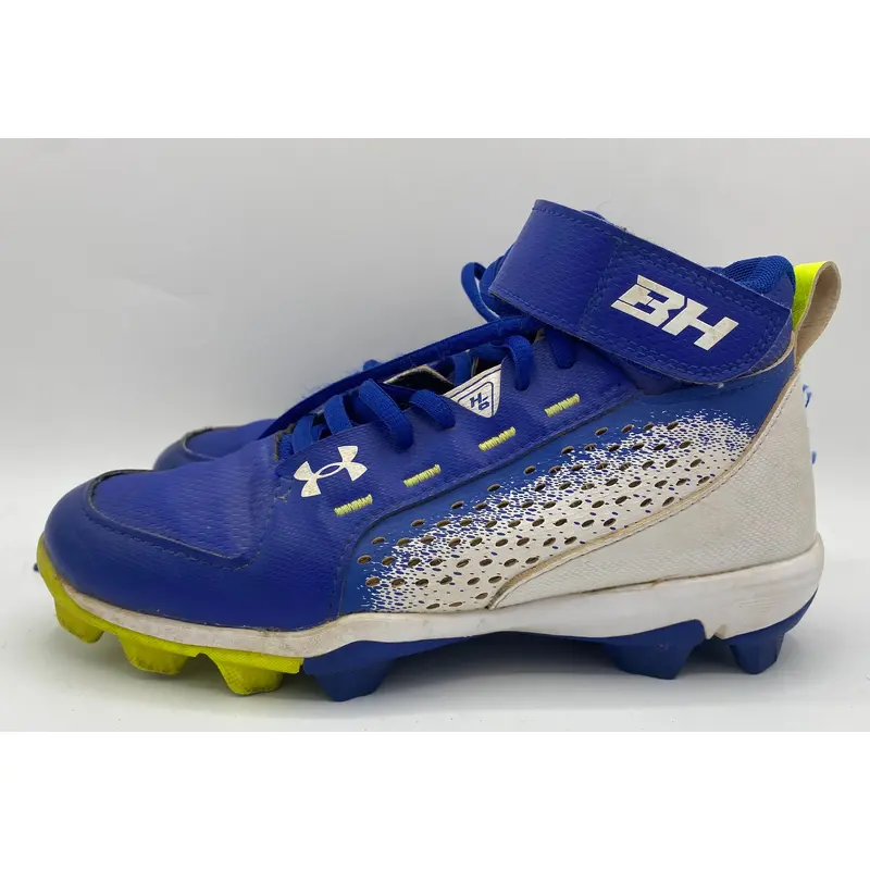 Blue Youth Under Armour Harper 6 Molded Cleats Size 3.5Y