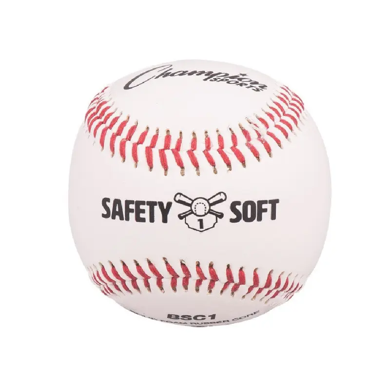 Champion Sports Dozen (12) Safety-Soft Tee Ball Baseballs - Official, Level-1