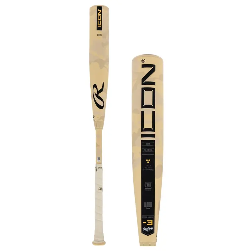 New 2025 Rawlings BBCOR Certified Composite 31 oz 34" Icon Bat