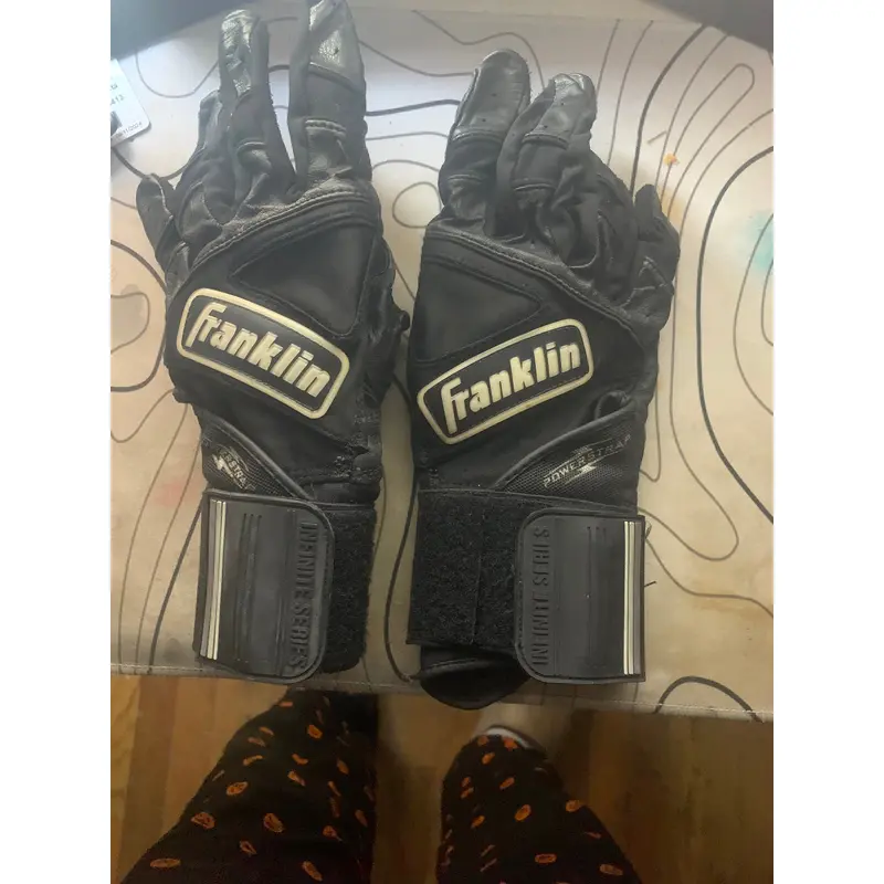 Used Medium/large Long Cuff Franklin Batting Gloves