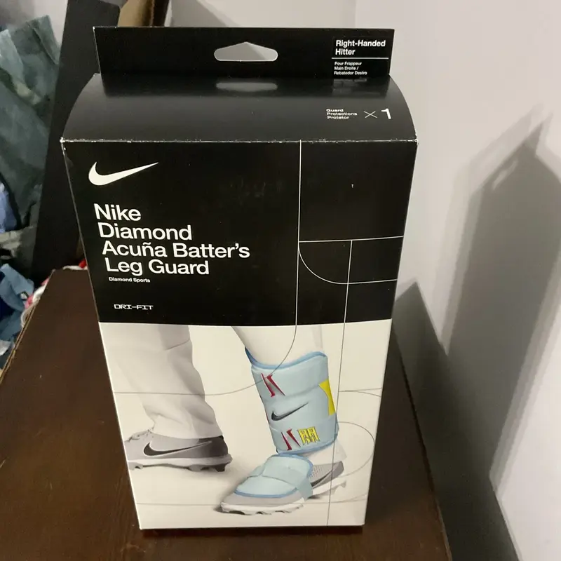 Nike Diamond Ronald Acuna Jr. Baseball Batters Leg Guard Right Handed Hitters