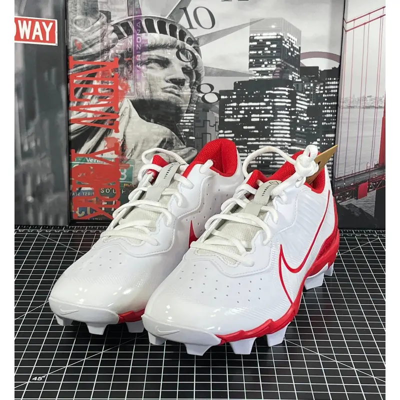 Nike Mens Size 10 Alpha Huarache 4 Keystone RED Baseball Cleats DJ6524-104 NEW