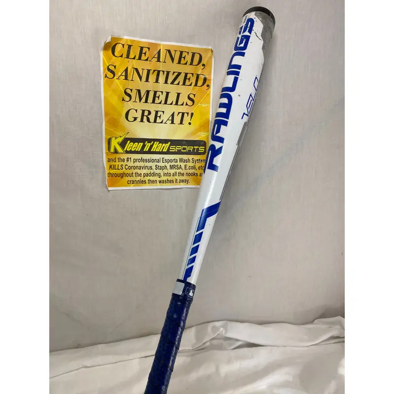 Used Rawlings Velo BB8V3 White L - W 33" - 30 oz. (-3) Hybrid BBCOR Baseball Bat