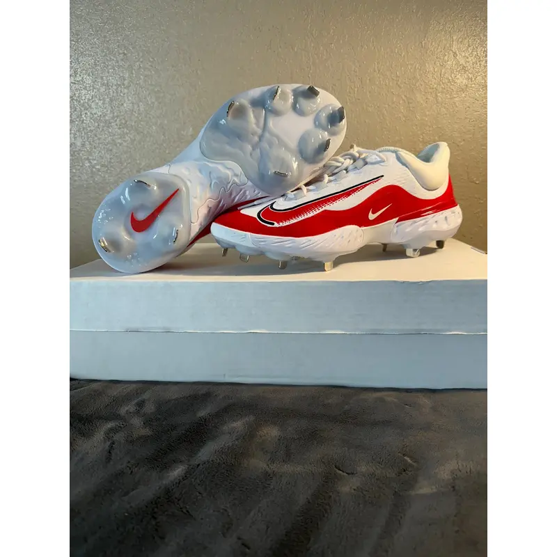 New Metal Nike Alpha Huarache Elite 4 Sz 7.5