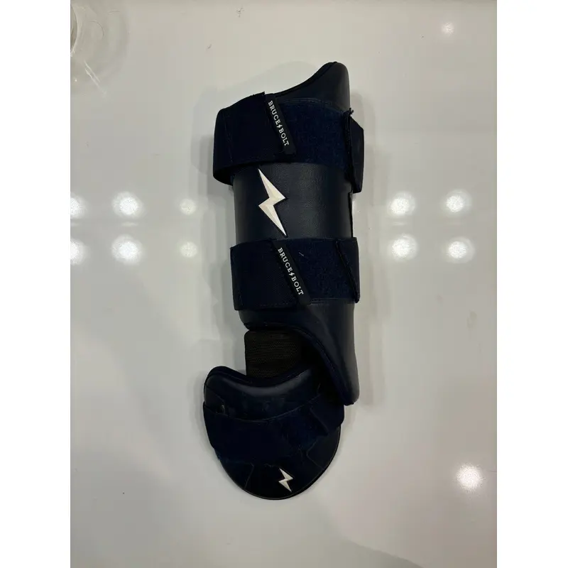 Bruce Bolt Adult Leg Guard Navy - (LEFTY HITTER)