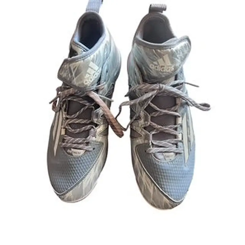 Gray Men's Size M 9.0 (W 10.0) Youth Adidas High Top Metal (New) NOT IN A SHOE BOX!!!