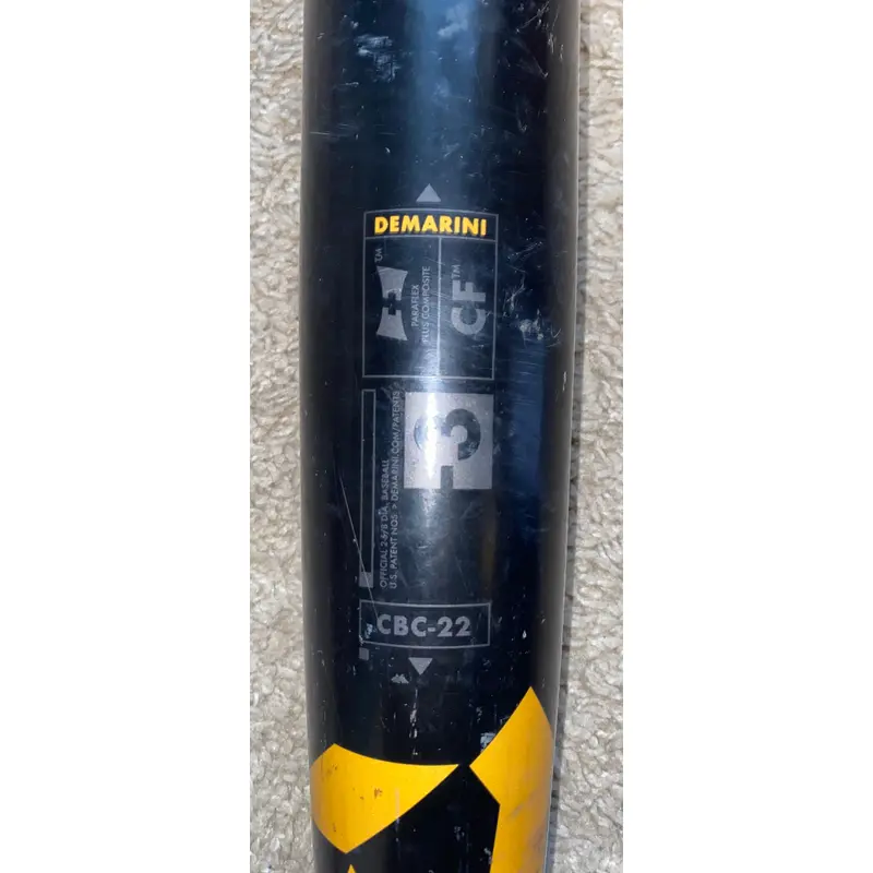 2022 DeMarini CF BBCOR Certified Bat (-3) Composite 28 oz 31" (Used)