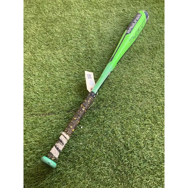(CRACKED) 2019 Rawlings Threat Bat USABat Certified (-12) Composite 18 oz 30" (Used)