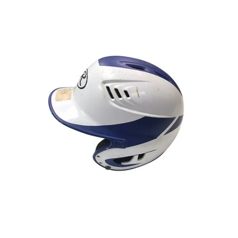 Used Rawlings BLUE AND WHITE Batting Helmet No Mask None MD 11706-S000347305