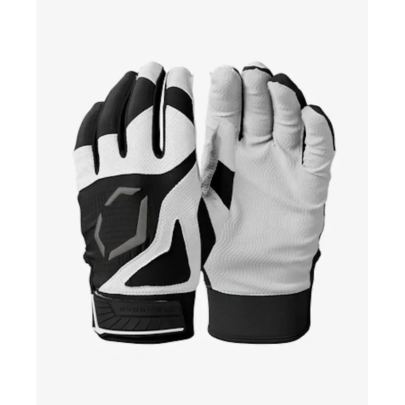 New Evoshield Srz1 Youth Batting Gloves Black Md