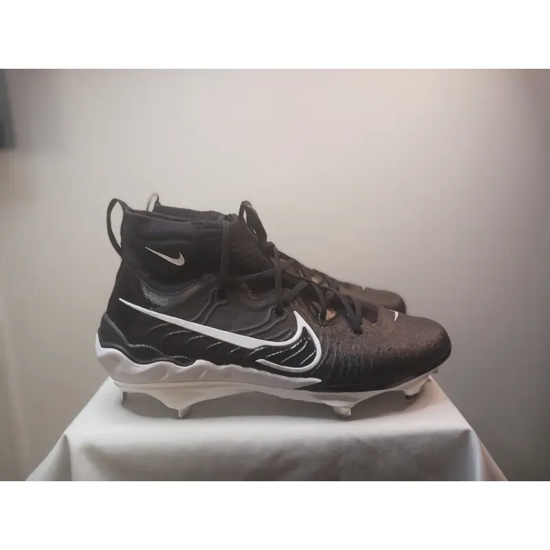 Nike Alpha Huarache NXT Metal Baseball Cleats Black/White DJ6517-001 Sz 12 US