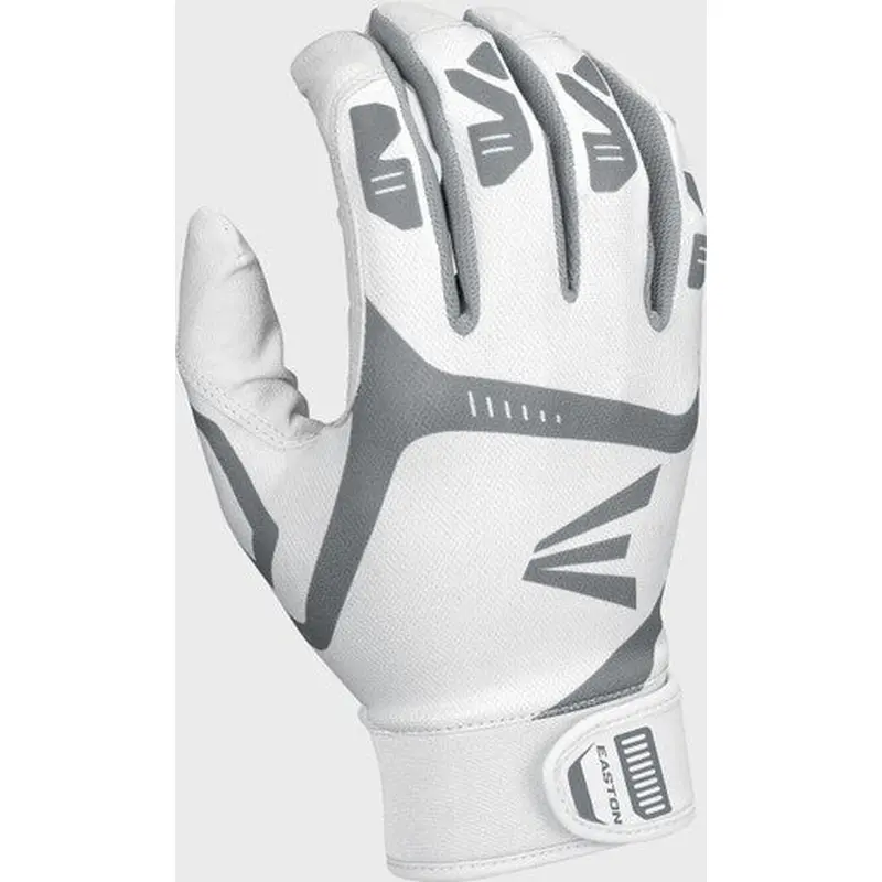 New Easton Gametime Youth Batting Gloves White Large 11506-EASA121023L
