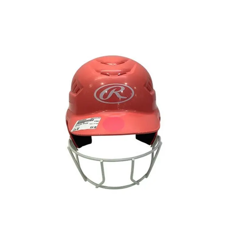 Used Rawlings 071332 Batting Helmet w/Mask Pink MD 11347-S000250943