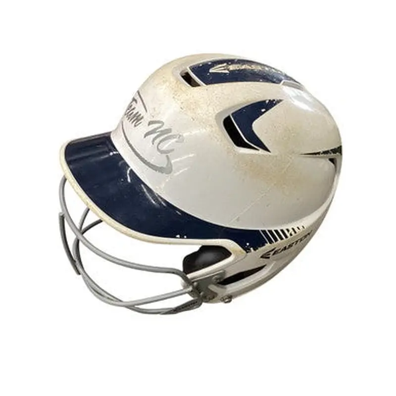 Used Easton BATTING HELMET Batting Helmet w/Mask White MD 11760-S000079959