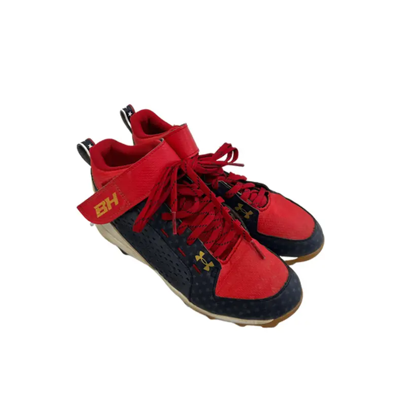 Used Under Armour HARPER BB/SB Cleats White/Red/Navy Junior 04.5 11692-S000139400