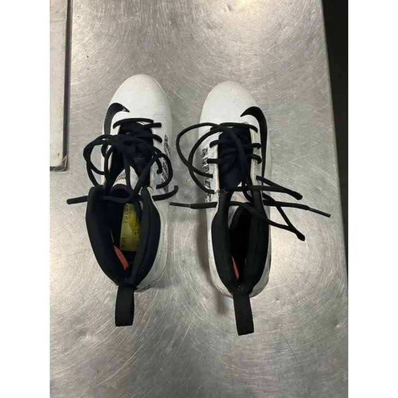 Used Nike HIARACHE 7 BB/SB Cleats White Youth 07.5 11614-S000219790