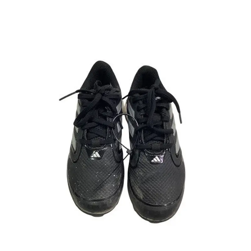 Used Adidas 3 STRIPE BASEBALL CLEAT BB/SB Cleats Black Junior 01 11347-S000253236