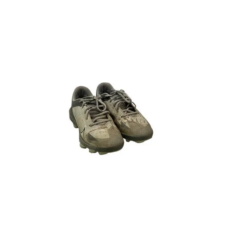 Used Nike TROUT BB/SB Cleats Grey And White Junior 04.5 11347-S000236892