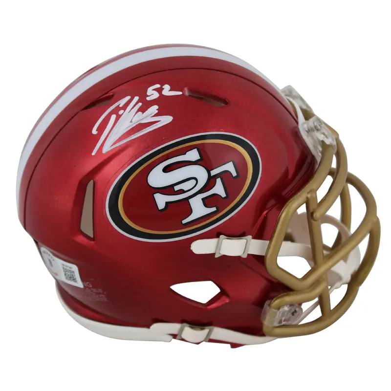 49ers Patrick Willis Authentic Signed Flash Speed Mini Helmet BAS Wit #1W167361