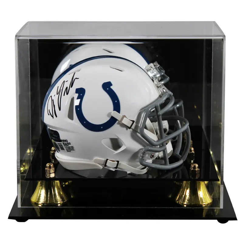 Colts D.J. Giddens Authentic Signed Speed Mini Helmet W/ Case BAS Witnessed