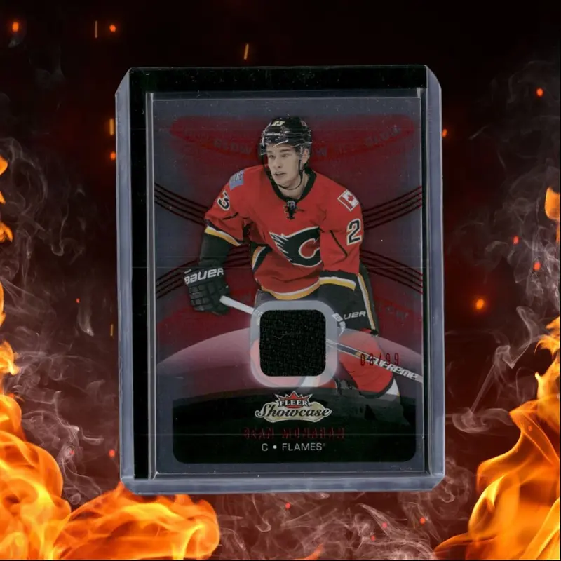 2015-16 Fleer Showcase Sean Monahan Jersey Red Glow 03/99 #60