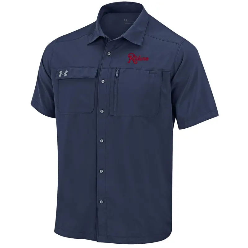 Under Armour Motivate Button Up Midnight Navy Shirt