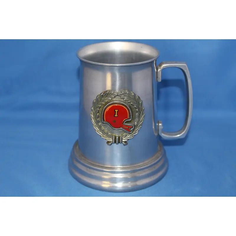 Vintage 1970's Indiana University Football Metal Stein