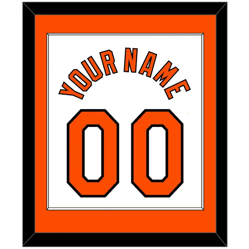 Baltimore Name & Number - Home White (2004-2008) - Single Mat 1