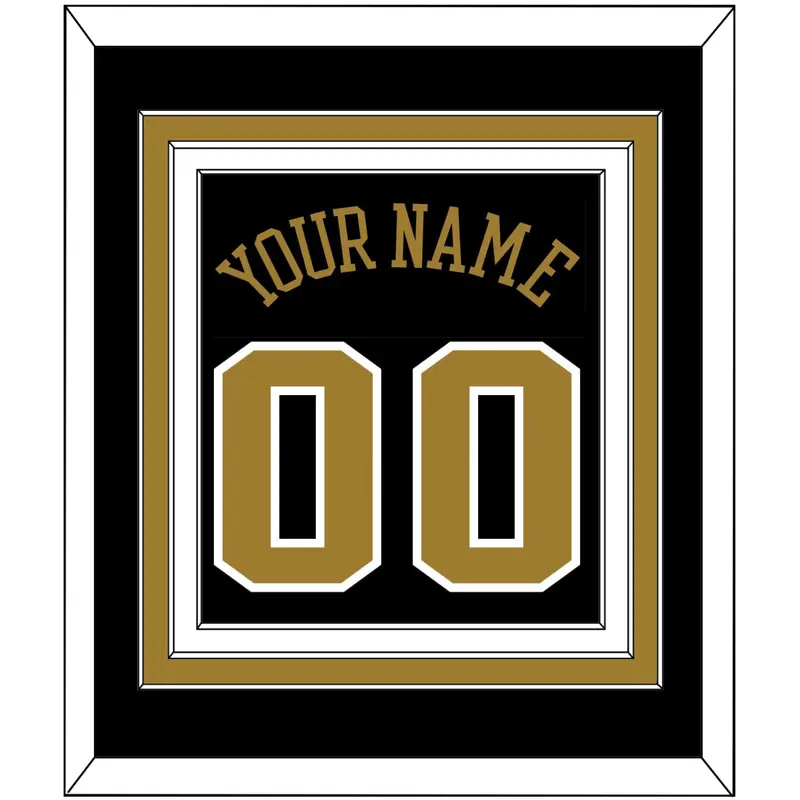 Wake Forest Basketball Name & Number - Road Black (2006-2009) - Triple Mat 2